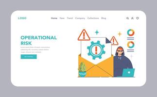 Operational Risk concept. Flat illustration vector