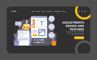 Product development concept. Flat illustration. vector