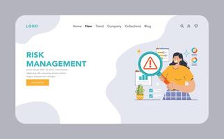 Risk Management concept. Flat illustration vector