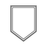 The Line Art of Shield vector