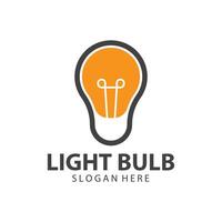 light bulb logo design vector