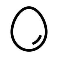 Simple one egg icon. vector