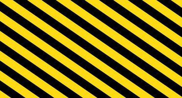 Yellow and black warning diagonal striped background. vector