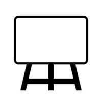 Simple whiteboard icon. Sketch. vector