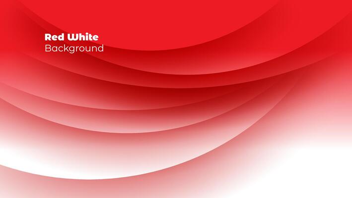 red and white gradient background with layered wave. great for banner, poster, indonesian independence day celebration, wallpaper.
