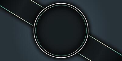 Stripe and circle with line background. vector