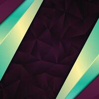 Polygonal with metallic background. vector