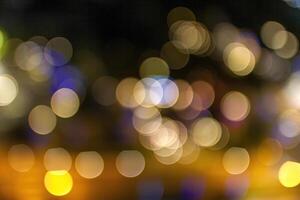 Golden Bokeh Lights photo