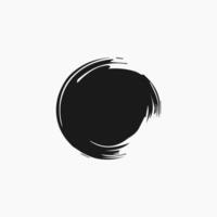 Black paint brush stroke, ink splatter and artistic design elements. Dirty watercolor texture, box, frame, grunge background, splash or creative shape for social media. Abstract drawing. vector