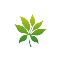 Green leaf icon. Elements design for natural, eco, vegan, bio labels vector
