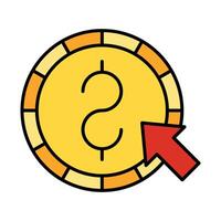 Pay Per Click Line vector