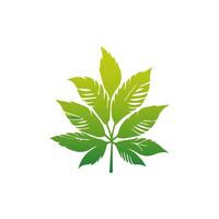 Green leaf icon. Elements design for natural, eco, vegan, bio labels vector