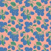 Botanical berries pattern with blackberry branches, seamless background. Background for bedding, fabric, wallpaper, wrapping paper, textile, t-shirt vector