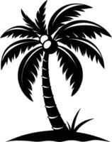 Palm tree icon design template isolated vector
