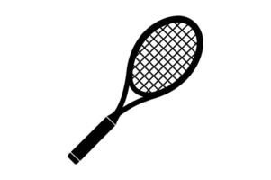 Tennis Bat Silhouette Design vector