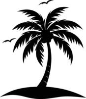 Palm tree icon design template isolated vector