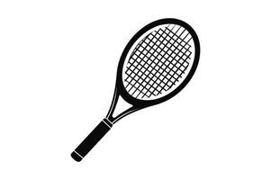 Tennis Bat Silhouette Design vector