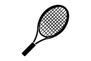 Tennis Bat Silhouette Design vector