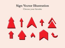 ui icon sign app set arrow cartoon simple line drawing digital business web illustration interface vector
