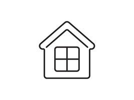 Icon a house representation, isolated against a clean background. This simple symbol evokes a sense of warmth and security, embodying the concept of home. vector