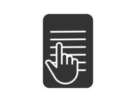 Illustration a icon depicting documents, suitable for web and mobile applications, isolated for use in graphic and design. vector