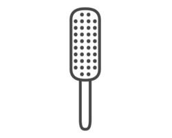 graphic icons of beauty in the form of combs for massage or darsonval procedures. vector