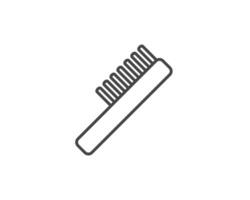 graphic icons of beauty in the form of combs for massage or darsonval procedures. vector