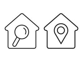 Within a flat-style depiction, a location marker distinguishes itself on an urban map, denoting a precise spot vector