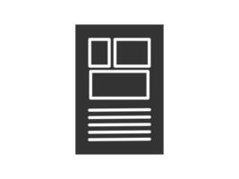 Illustration a icon depicting documents, suitable for web and mobile applications, isolated for use in graphic and design. vector