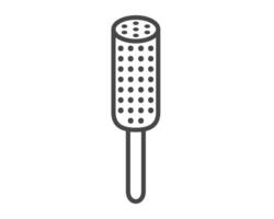 graphic icons of beauty in the form of combs for massage or darsonval procedures. vector