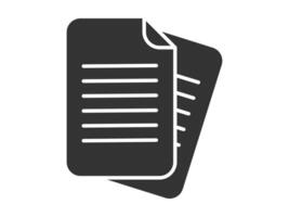 Illustration a icon depicting documents, suitable for web and mobile applications, isolated for use in graphic and design. vector