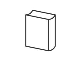 illustration of a library theme icon with book vector