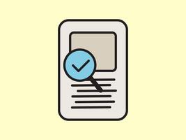 Illustration a icon depicting documents, suitable for web and mobile applications, isolated for use in graphic and design. vector
