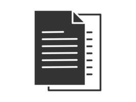 Illustration a icon depicting documents, suitable for web and mobile applications, isolated for use in graphic and design. vector