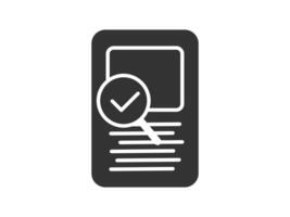 Illustration a icon depicting documents, suitable for web and mobile applications, isolated for use in graphic and design. vector