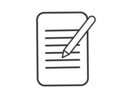 Illustration a icon depicting documents, suitable for web and mobile applications, isolated for use in graphic and design. vector