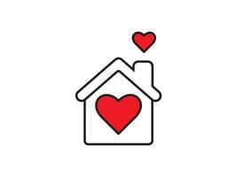 Icon a house representation, isolated against a clean background. This simple symbol evokes a sense of warmth and security, embodying the concept of home. vector