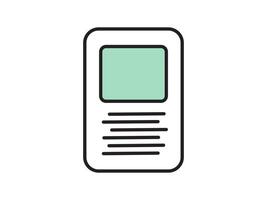 Icon depicting documents, suitable for web and mobile applications, isolated for use in graphic and design. Illustration a vector