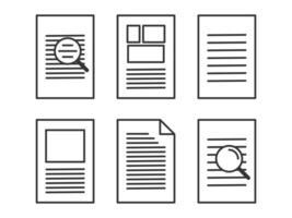 Icon depicting documents, suitable for web and mobile applications, isolated for use in graphic and design. Illustration a vector