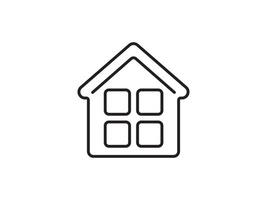 Icon a house representation, isolated against a clean background. This simple symbol evokes a sense of warmth and security, embodying the concept of home. vector