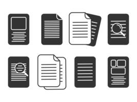 Icon depicting documents, suitable for web and mobile applications, isolated for use in graphic and design. Illustration a vector