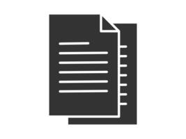 Illustration a icon depicting documents, suitable for web and mobile applications, isolated for use in graphic and design. vector