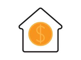 Icon a house representation, isolated against a clean background. This simple symbol evokes a sense of warmth and security, embodying the concept of home. vector