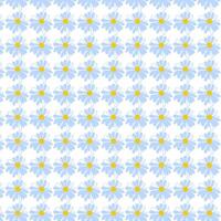 verano antecedentes azul margaritas blanco sin costura modelo primavera floreciente flor silvestre lozano follaje ornamento tela fondo de pantalla textil mosaico vector