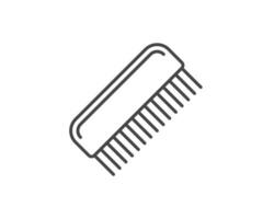 graphic icons of beauty in the form of combs for massage or darsonval procedures. vector
