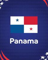 Panamá emblema americano fútbol americano Estados Unidos 2024 resumen diseño logo símbolo americano fútbol americano final ilustración vector