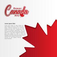 Canada day background or banner design template celebrated on July 1st. Canada independence day background vector