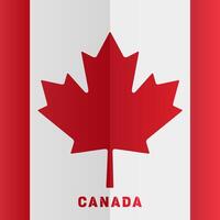 Canada day background or banner design template celebrated on July 1st. Canada independence day background vector