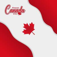 Canada day background or banner design template celebrated on July 1st. Canada independence day background vector