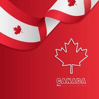 Canada day background or banner design template celebrated on July 1st. Canada independence day background vector